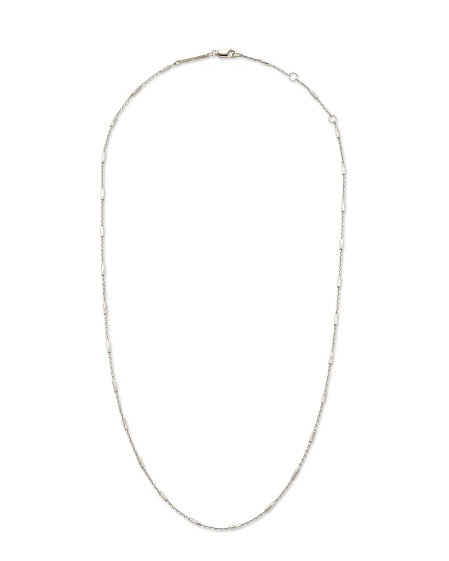 Roll Bar Chain Necklace in Sterling Silver image number 1